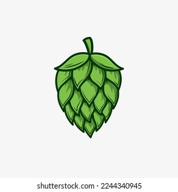 Hops brewery for craft beer garden logo