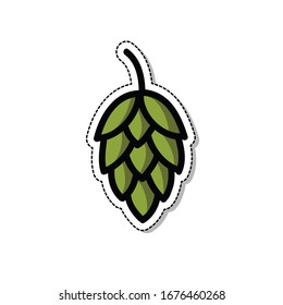 Hopfendoodell-Symbol, Vektorillustration