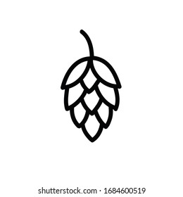 hops doodle icon, vector illustration