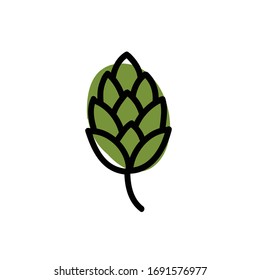 Hopfendoodell-Symbol, Vektorillustration