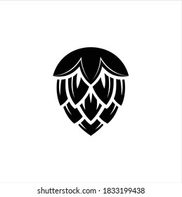 Hops flower for Beer Brewing Brewery Logo Design