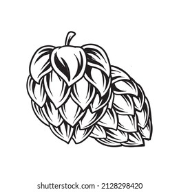 cerveza de fruta del lúpulo para el logo