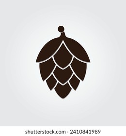 Hops fruit icon, symbol, and vector, Can be used for web, print, and mobile