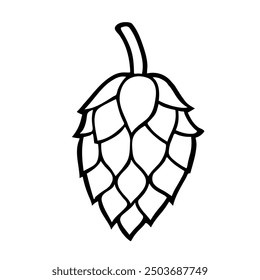 Hops fruit with pattern vector design