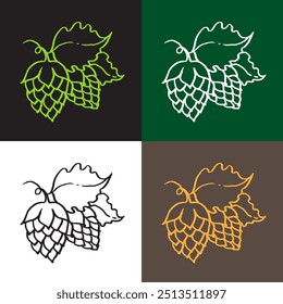 Iconos de saltos Ilustración vectorial con diferente color