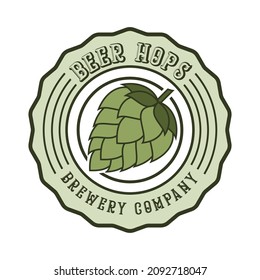 Hops logo vector design templates on white background
