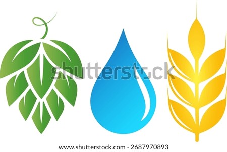Hops, malt, and a drop of water. Beer design