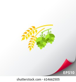 Hops and malt icon