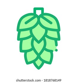 Activa el vector de iconos de la planta natural. El Esquema Atrae El Signo De La Planta Natural. Ilustración de símbolo de contorno aislado de color