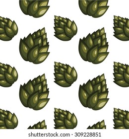 Hops plant background. 