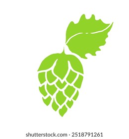 Hops vector green color icon