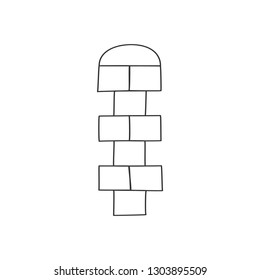 Hopscotch active game template with empty cells.