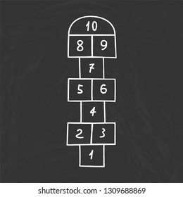 Hopscotch - active leisure game for kids fun.