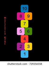 Hopscotch game for your design