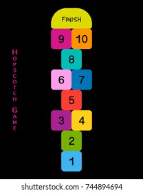 Hopscotch game for your design
