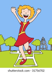 Hopscotch Girl