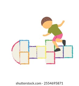 Hopscotch icon clipart avatar logotype isolated 