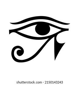 Hor Har Her Heru Left Eye of Horus God Protection Health Restoration Ancient Egypt Symbol Vector