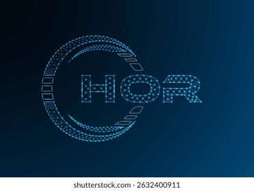 Diseño de Vector de logotipo de letra de polietileno baja HOR. Diseño de logotipo de poliéster inferior HOR. 