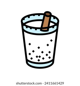 horchata mexican cuisine color icon vector. horchata mexican cuisine sign. isolated symbol illustration