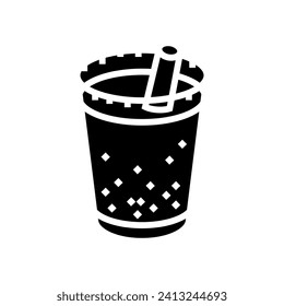 horchata mexican cuisine glyph icon vector. horchata mexican cuisine sign. isolated symbol illustration