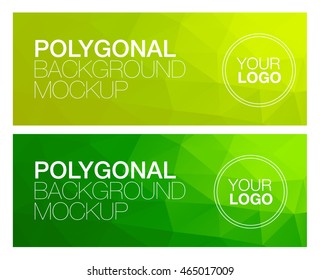 Horisontal polygonal banners