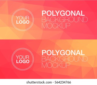 Horisontal polygonal banners