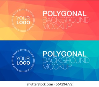 Horisontal polygonal banners
