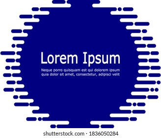 Horisontal transition abstract. Wallpaper Pattern. Blue and White Irregular Rounded Lines Background for modern flat web site design.