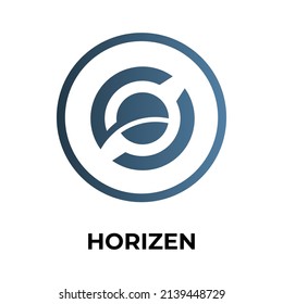 Horizen Cryptocurrency coin icon. ZEN coin symbol. Cryptocurrency vector icon. Flat Vector illustration - Vector