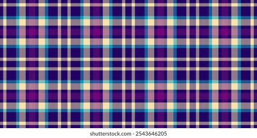 Horizon background check pattern, jpg vector textile tartan. Installing seamless fabric plaid texture in indigo and wheat colors palette.