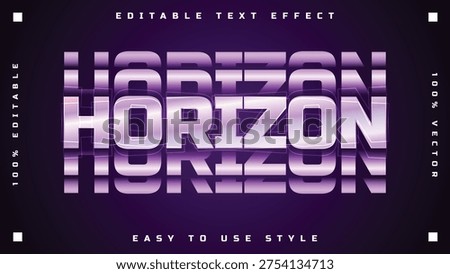 Horizon Editable 3D Text Effect with Gradient Shadows and Geometric Repetition