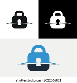 Logotipo de resumen de seguridad de bloqueo de teclas de Horizonte