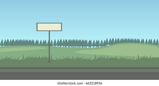 horizon landscape road