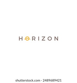 Diseño de logotipo de Horizon. Icono de Vector Sun