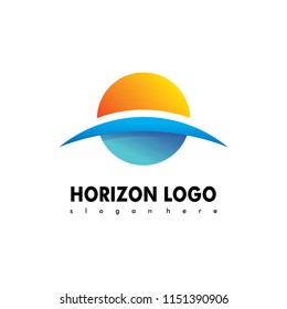 horizon Logo Template vector icon illustration design
