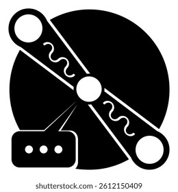 Horizon Problem icon represented by Horizon Problem symbol Black Filled style.