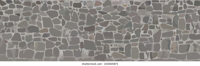 horizon Stones wall vector. Wall stones vector form.