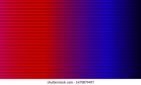 Horizon stripes red blue gradient abstract pattern vector background