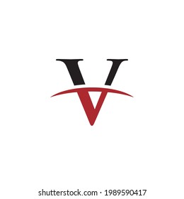 horizon V design logo minimalist