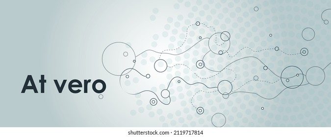 Horizonal banner with dynamic waves and dots. Simple minimal style. Futuristic vector pattern. Abstract cover illustration. Flyer texture digital background. Fuzzy structure