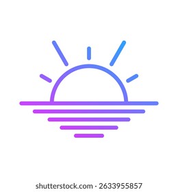 Horizons Icon Element For Design