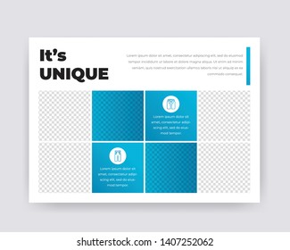 Horizontaal Flyer Design . Clothing Stranded sizes,Clean And Easily editable. Vector illustration. Eps 10 - Vector