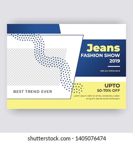 Horizontaal Flyer Design . Stranded sizes,Clean And Easily editable. Vector illustration. Eps 10 - Vector