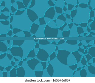Horizontal abstrakter Hintergrund für Banner, Cover, Landing Page. Kreise. Hör auf. Blasen.