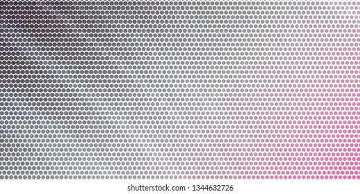 Horizontal abstract background with spotted halftone effect. Dots pattern.