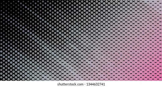 Horizontal abstract background with spotted halftone effect. Dots pattern.