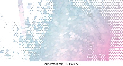Horizontal abstract background with spotted halftone effect. Dots pattern.