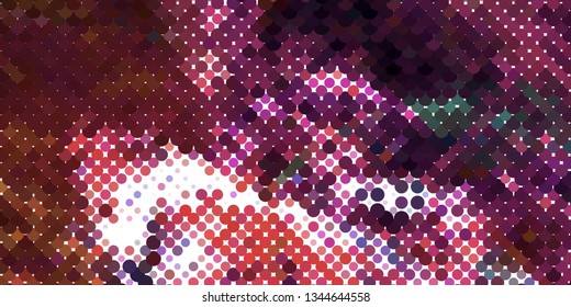 Horizontal abstract background with spotted halftone effect. Dots pattern.