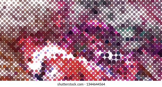 Horizontal abstract background with spotted halftone effect. Dots pattern.